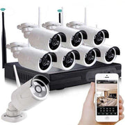Trade Shop - Set Sistema Di Registrazione Sorveglianza Cctv Integrato 8 Telecamere 4k Q-s8pro -