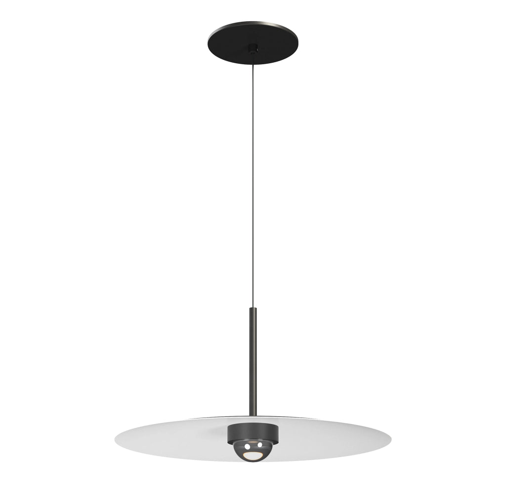 Beneito & Faure Hat Suspension Recessed 8W 83º 2700K Nero Opaco - Lampada a sospensione LED professionale per interni a luce calda