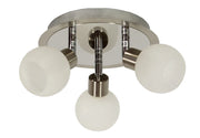 Plafoniera Candellux Alabaster 3 luci G9 cromo 30cm