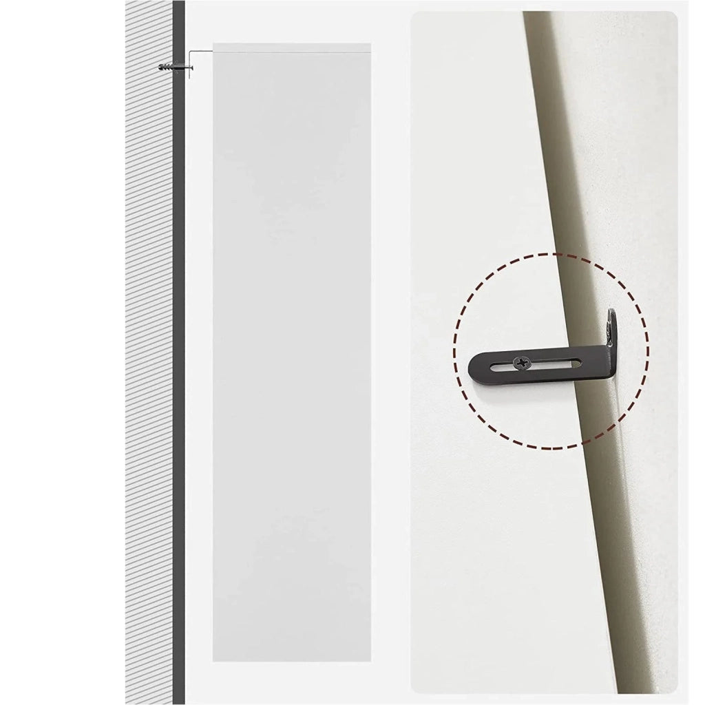Libreria per DVD scaffale a 4 ripiani con ripiani regolabili in altezza per soggiorno camera da letto ufficio 121,5 cm bianco 12_0001462