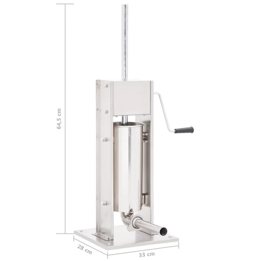 Insaccatrice Manuale Argento 5 L in Acciaio Inossidabile 50962