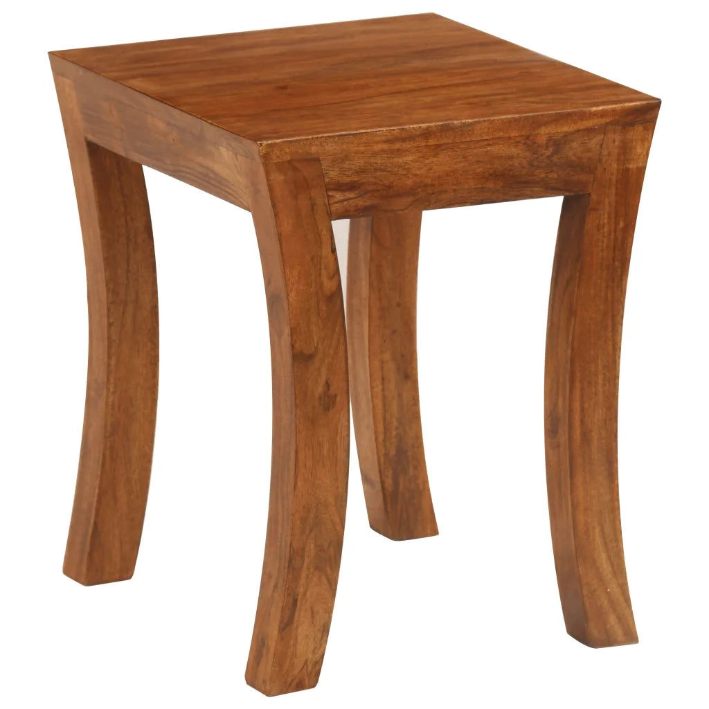 Tavolini Impilabili 3 pz | Tavolo laterale Massello di Acacia 50x35x50 cm Marrone