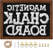 Tavolo di Scuola Magnetico con Cornice in Legno - Scrivere con Matita per Sospensione Verticale o Orizzontale - Con Raccolta di Magnetizzatori Plank - 30 x 40 cm.