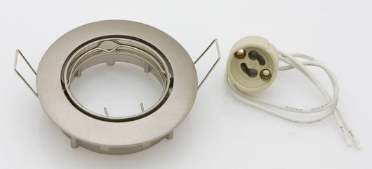 faretti da incasso orientabile x led gu10 nikel sat cod:ferx.83843