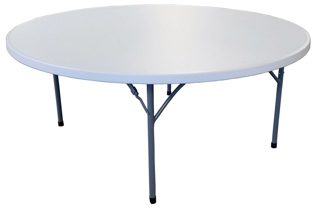 Tavolo Tondo Fisso da Catering Ø180 cm in Polietilene Vorghini Bianco