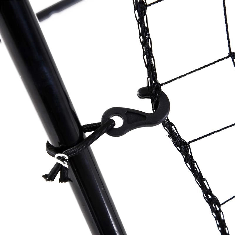 REBOUNDER PER CALCIO E BASEBALL PIEGHEVOLE CON ZONA DI PRECISIONE IN PE E METALLO 123X90X174 CM NERO