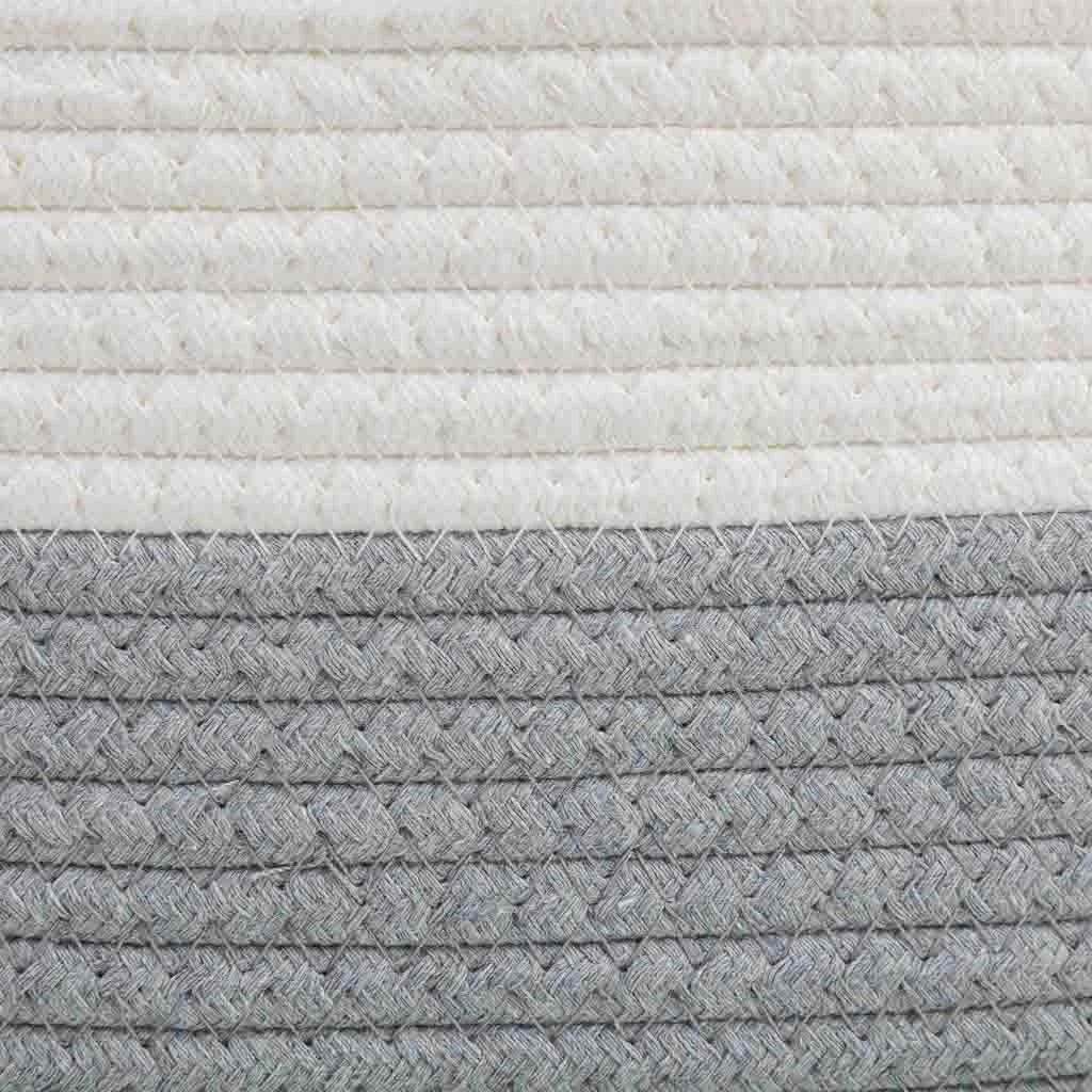 Cestino in corda di cotone intrecciata 33x24x20