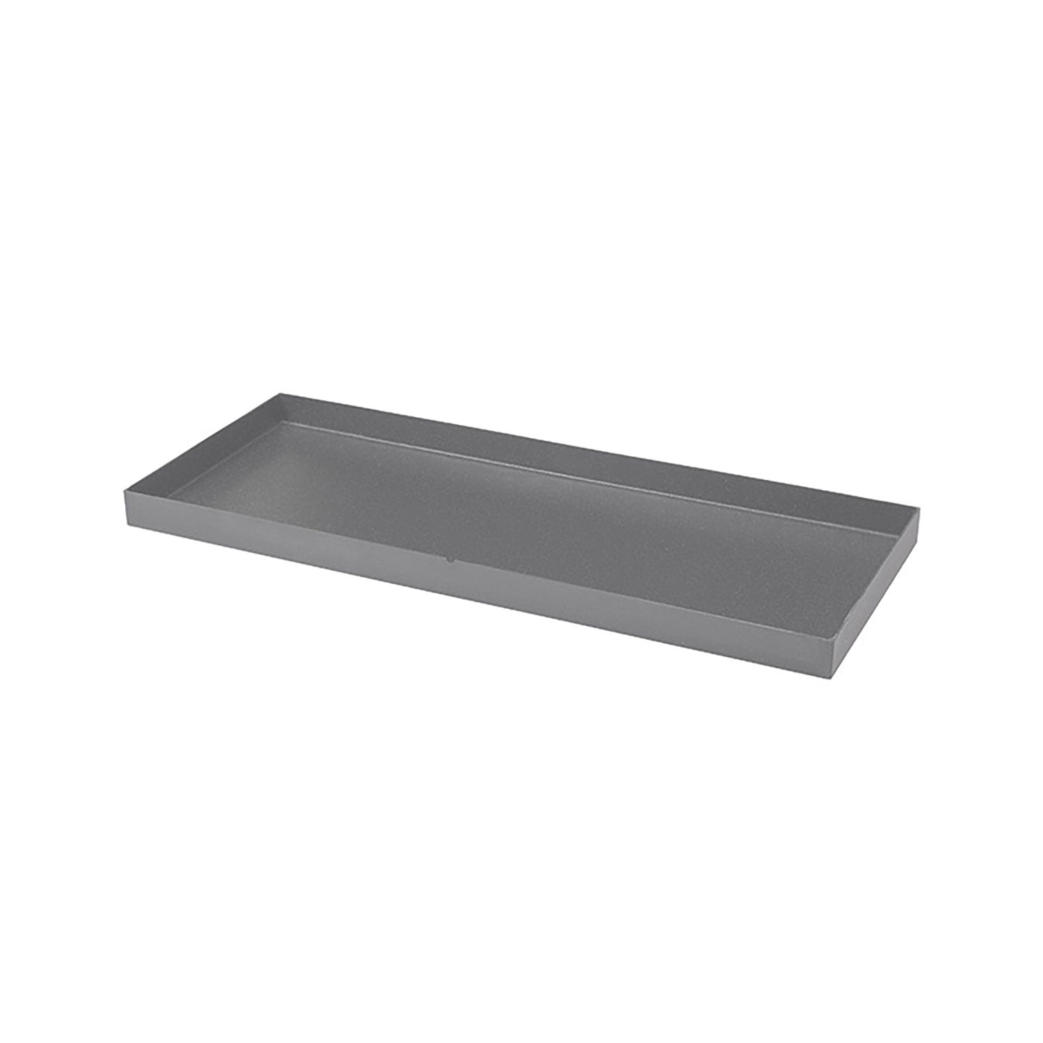 Sottovaso Rettangolare per Vaso a Cassettone Schio Cassa Smoke 100x41 cm in Plastica Grigio