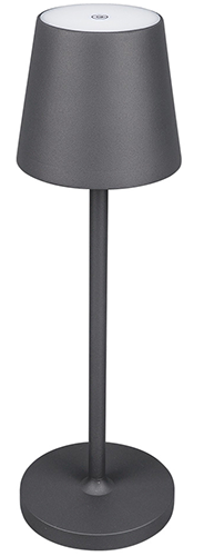 Lampada da tavolo touch dimmerabile col nero - papillon