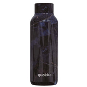 Bottiglia Termica 510 ml Doppia Parete Effetto Marmo Ermetica Nero Quokka