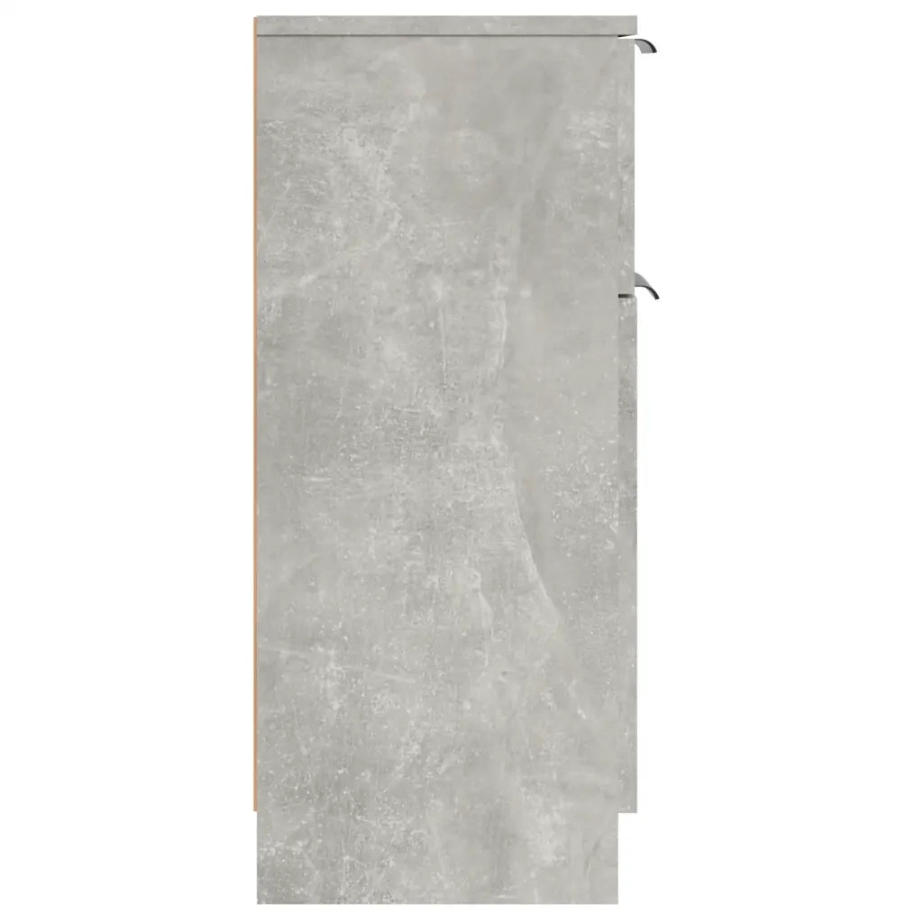 Credenza | Madia | Buffet da pranzo | Armadio da pranzo Grigio Cemento 30x30x70 cm in Legno Multistrato