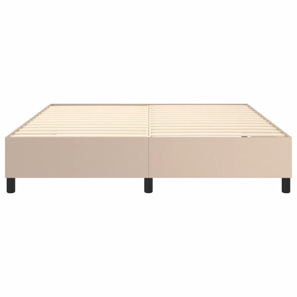 Struttura Letto a Rete a Molle Cappuccino 180x200 cm in Similpelle 3121064