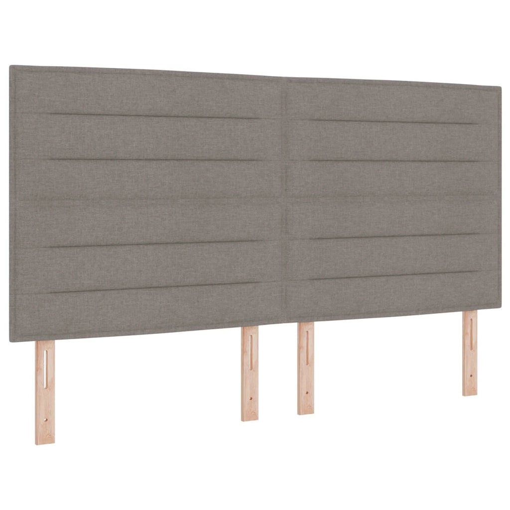 Letto box spring con materasso Tortora 140 x 190 cm Tessuto 3454131