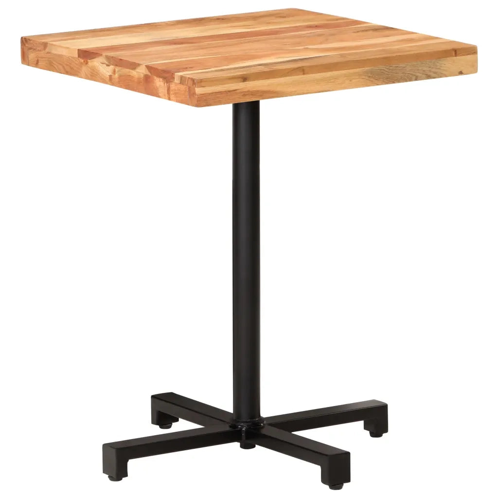 Tavolino da Bistrot Quadrato 60x60x75 cm in Massello di Acacia 320276