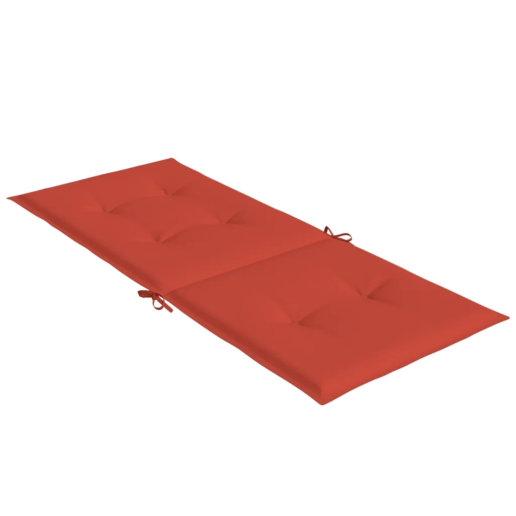 Cuscini Sedia Schiena Alta 6 Rosso MÃ©lange 120x50x4 Tessuto