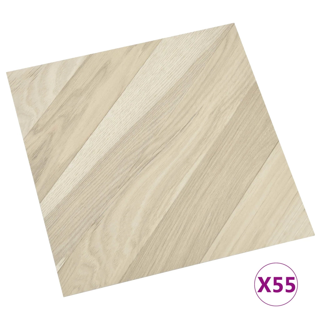 Tavole per Pavimenti 55 pcs Beige 5,11 m² PVC