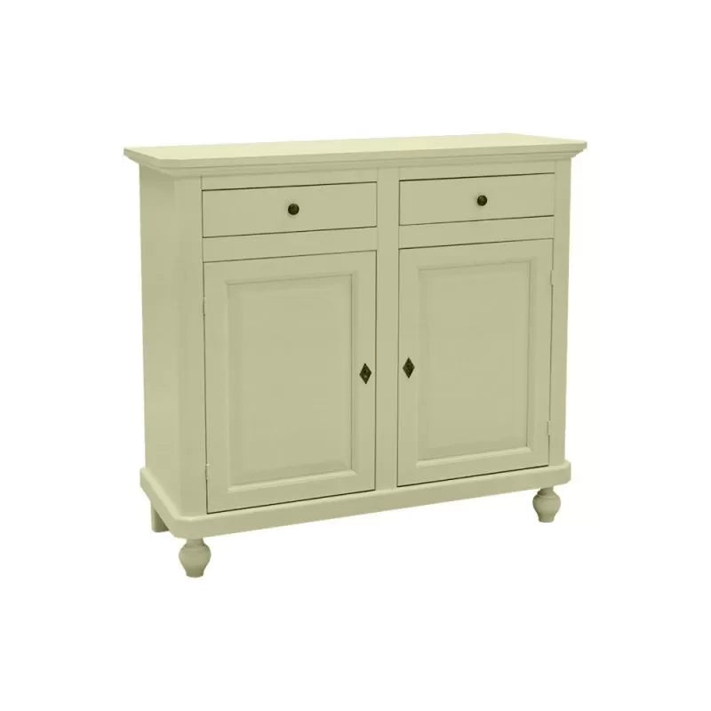 Madia credenza in legno shabby chic 2 ante avorio 104x43x98 - Mobili 2G