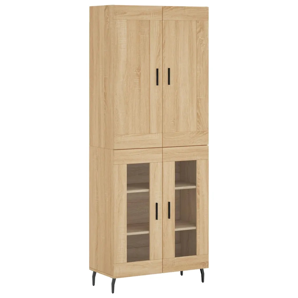 Credenza Rovere Sonoma 69,5x34x180 cm in Legno Multistrato 3199636