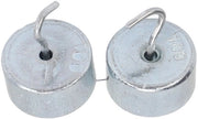 Set di pesi a gancio 10g - Acciaio inox - Pesi a gancio a doppia coda - Set da 2 - Educazione/Natura - Materiale duraturo - Set di pesi