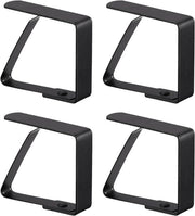 Set di 4 Viti per Tavolo in Acciaio Inossidabile per Esterni - Nero - 7cm - Viti per Tavoli Spessi - Adatto per Tavoli da Giardino, da Pic-Nic e da Famiglia