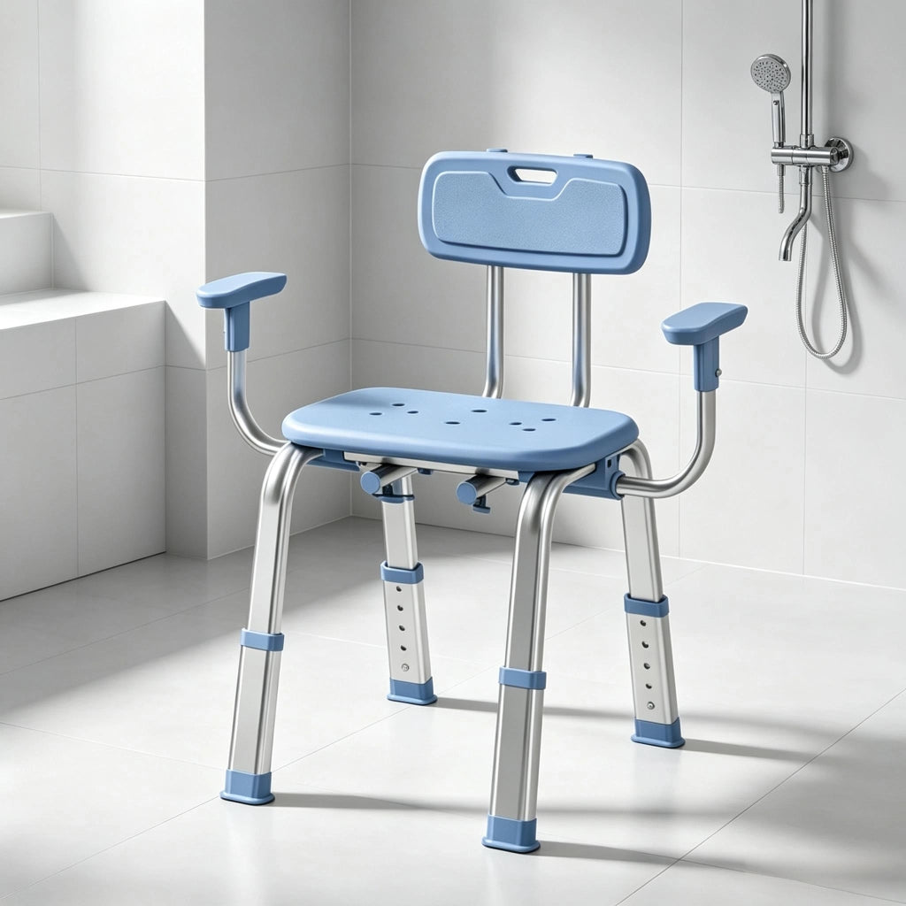 Sedia da doccia Sedia ergonomica da doccia con regolazione in altezza e sedile