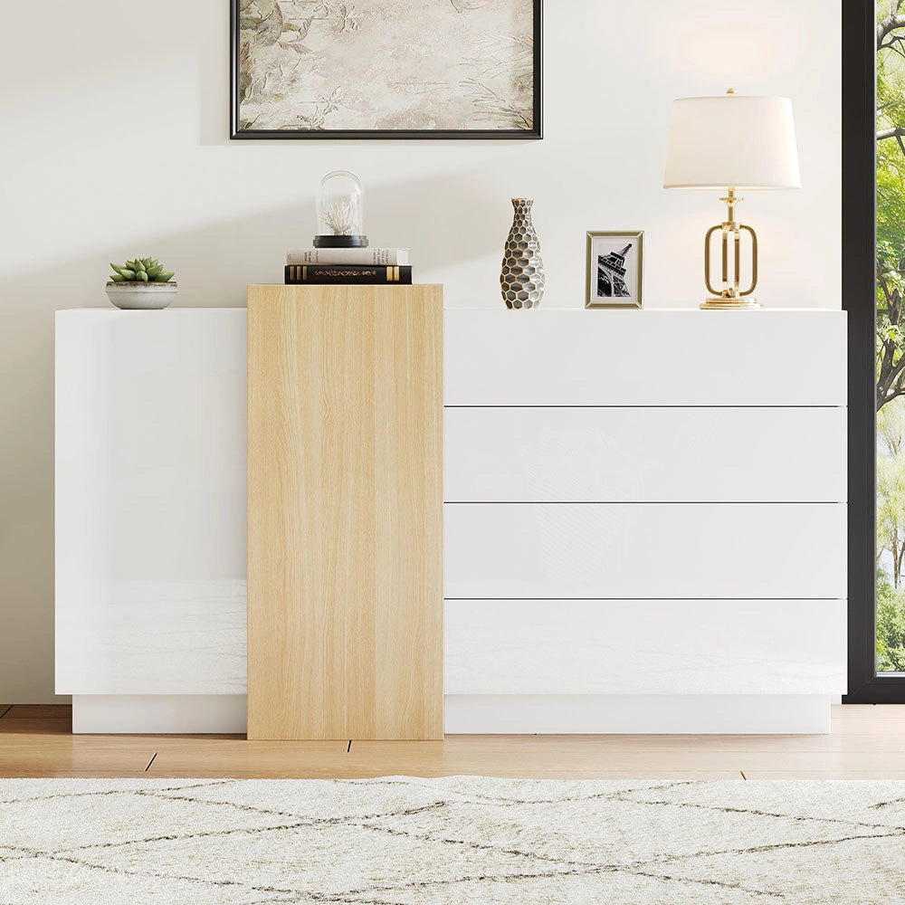 Buffet - Xylo - bianco minimalista spazio stoccaggio