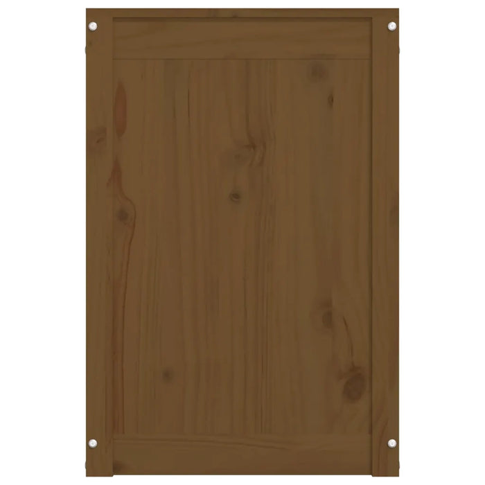 Contenitore per Bucato Ambra 88,5x44x66 cm Legno Massello Pino 823572