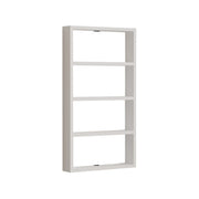 Mensola da parete in legno "Quatro" - 43 x 9 x 80 cm - Bianco