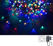 Snake luminoso 560 LED multicolore 5 mm filo verde IP44