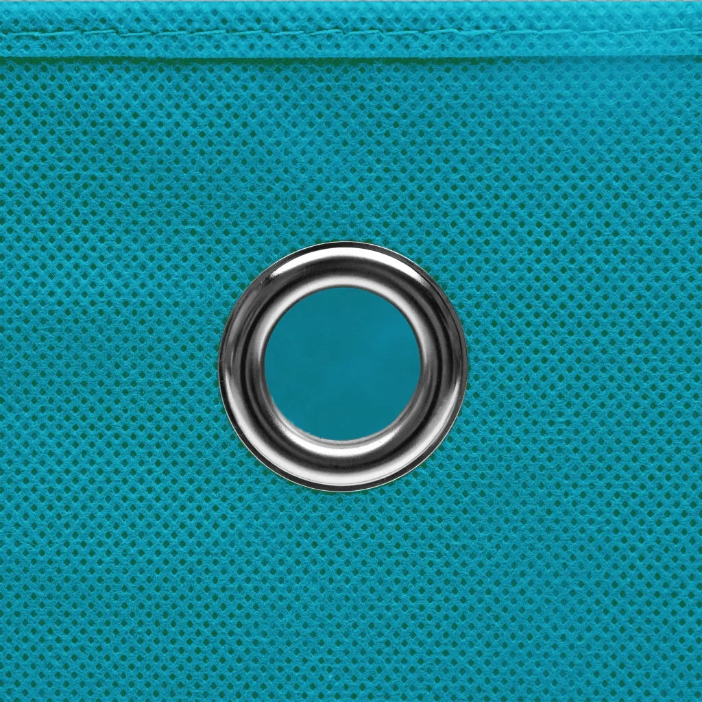 Contenitori 10 pz in Tessuto non Tessuto 28x28x28 cm Azzurro 325233
