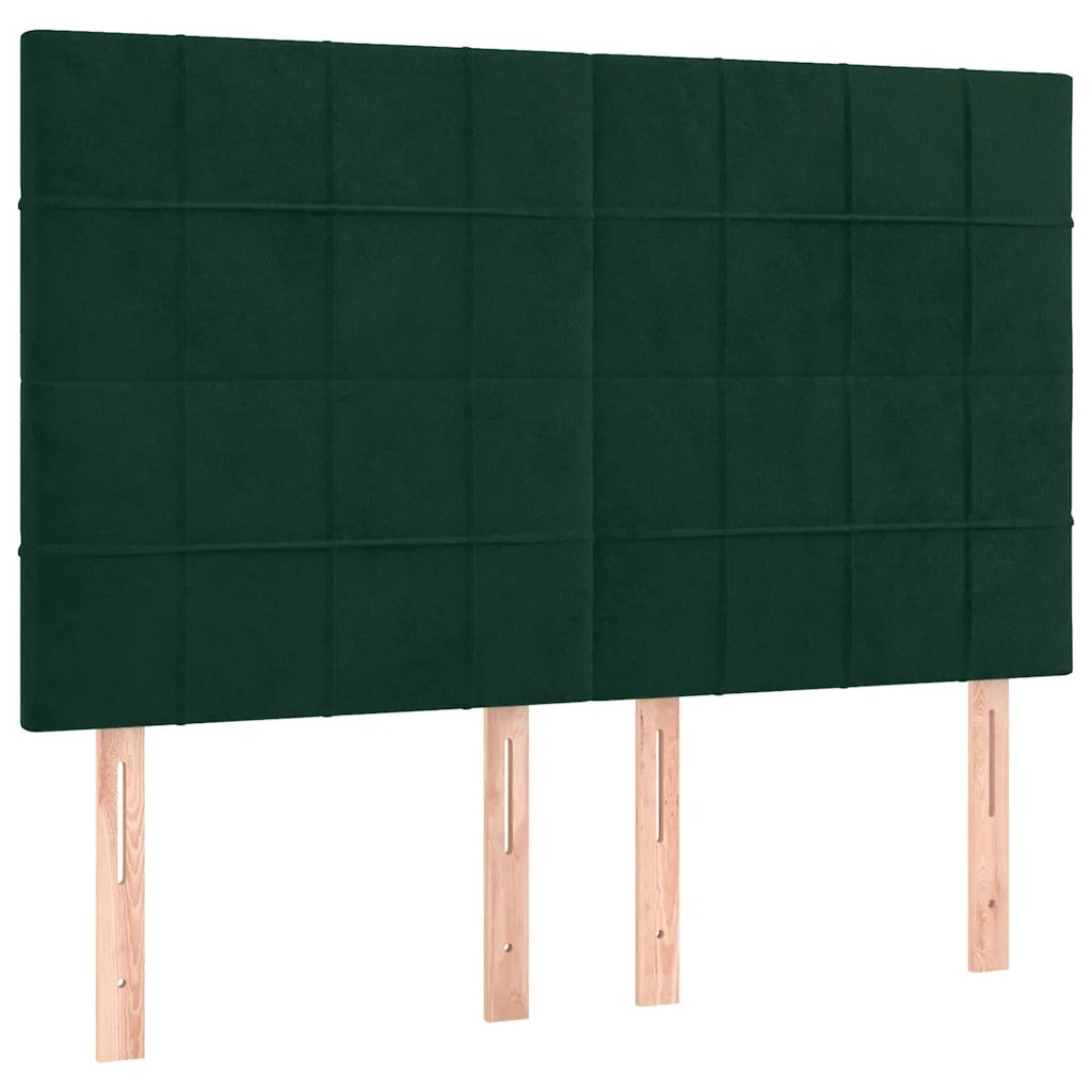 Giroletto senza Materasso Verde Scuro 140x200 cm in Velluto 3125760