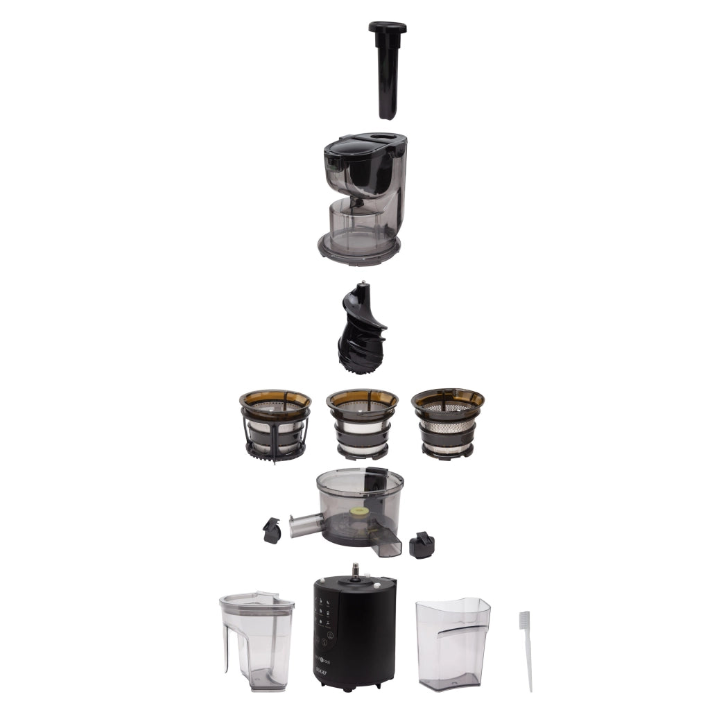 Estrattore di succo a freddo professionale, spremitura lenta 50-55 rpm, pannello touch 9 programmi 200W cucina - SOGO