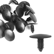 Viti a espansione in plastica - 20 pezzi - per superfici di portata, porta e veicoli - diametro foro 5 mm - nero - lunghezza totale 15 mm