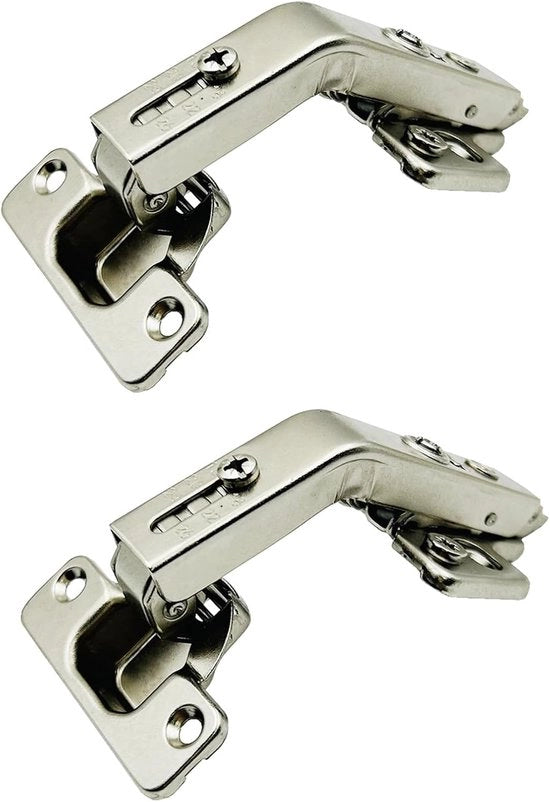 Angolo 135 gradi Clip-on Hinge Pieghevole - 35mm per Cucina - Porte a Combinazione di Angolo - Pacchetto da 2
