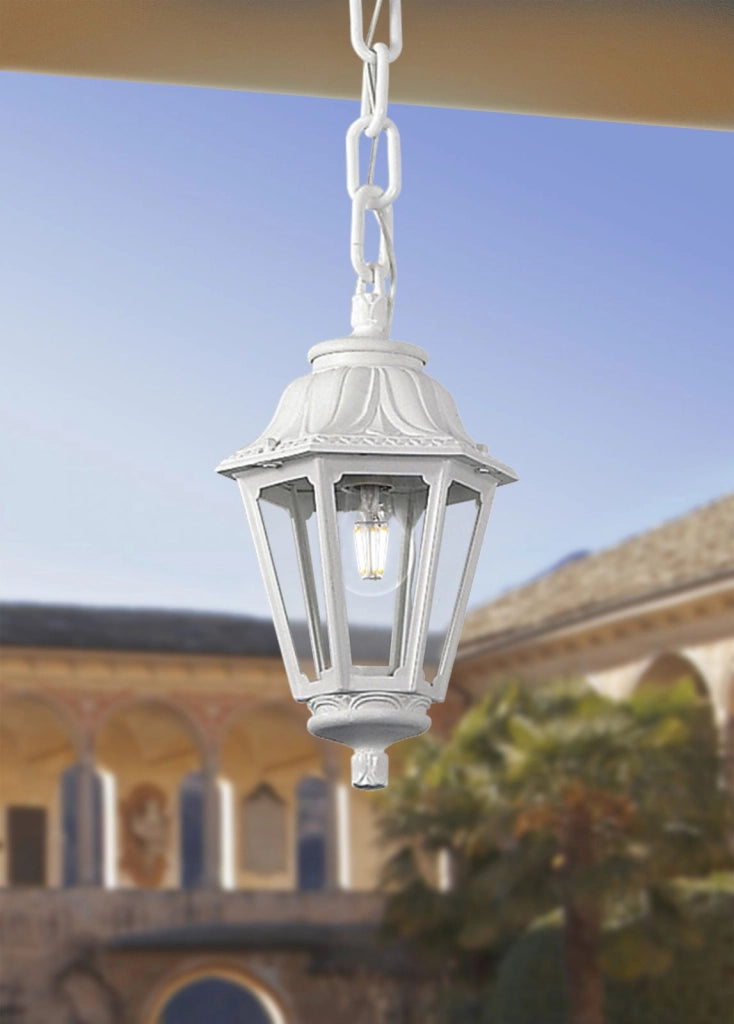 ASTI SOSPENSIONE 1 LUCE ATTACCO E27 BIANCO IP55
