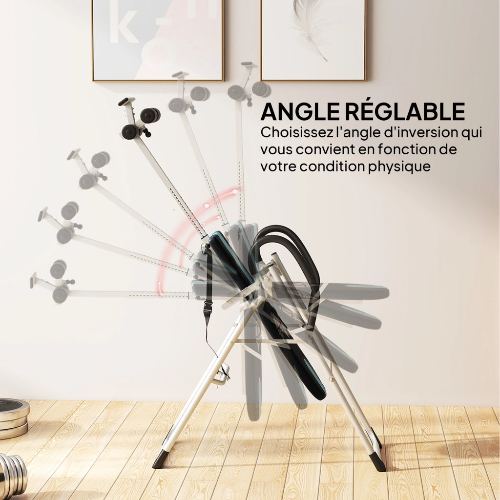 Tavolo da Inversione Pieghevole ¨C Zephmum ¨C Acciaio Colore Argento Nero