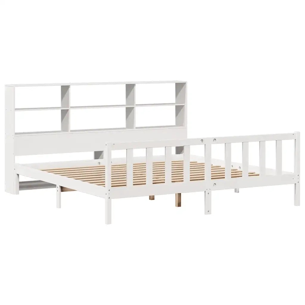Giroletto con Libreria senza Materasso 180x200 cm in Legno Pino 3321711