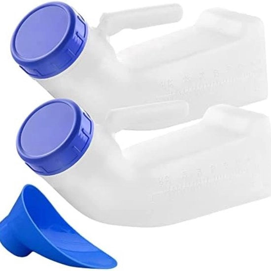 Contenitore Urinale per Uomini - Bicchiere di Plastica per Uomini - Contenitore Urinale per Uomini - Contenitore Urinale per Uomini con Coperchio