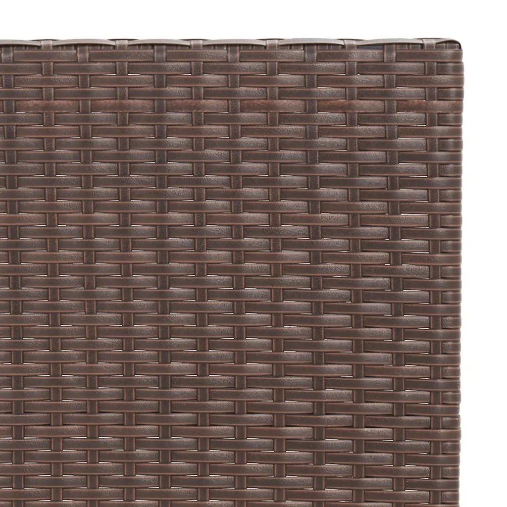 Set Pieghevole da Bistrò 3 pz Marrone in Polyrattan 319990