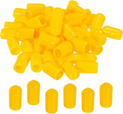 Elastomeri di fine 8mm gialli - 100 pezzi - Viti PVC Viti a vinile Viti a vite Dadi di compensazione Botti Hecche