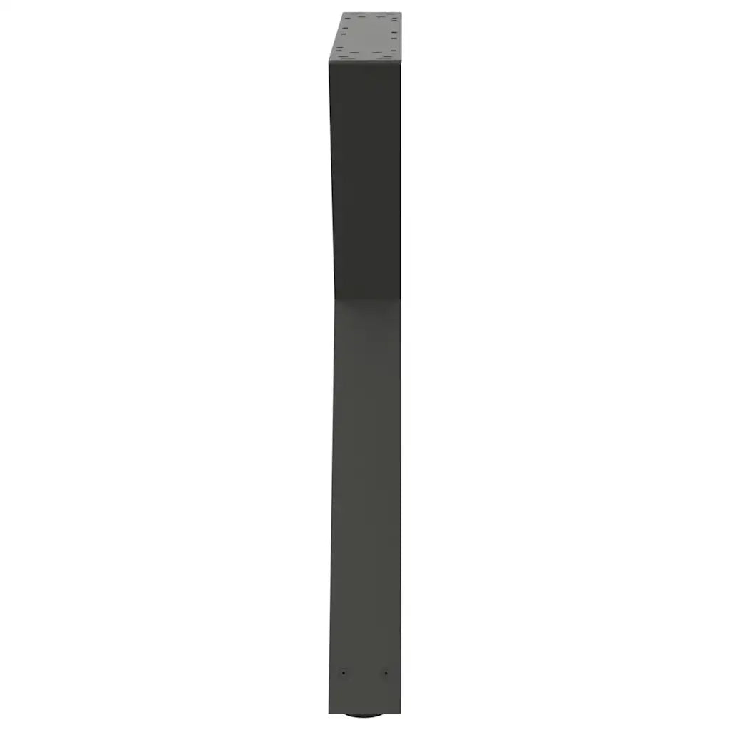 vidaXL Gambe per tavolo da pranzo 2 pz Antracite 80x(72-73,3) cm Acciaio