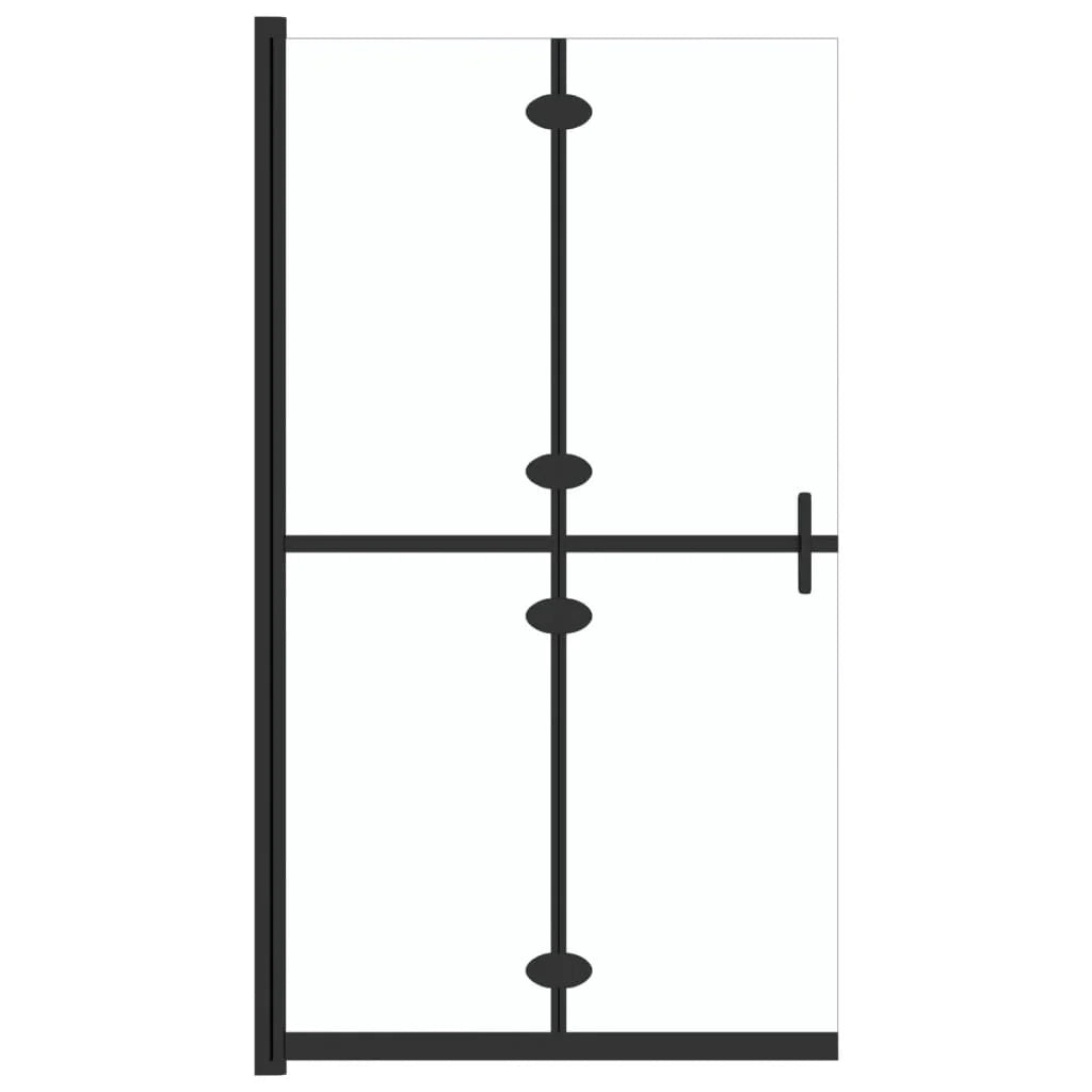 Parete doccia pieghevole divisorio per vasca da bagno accessorio per il bagno parete doccia per interni vetro ESG 120x190 cm trasparente 02_0002164