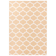 Tappeto tappetino Tessuto Beige 160 x 230 cm Reversibile Esterno Interno Marocchino