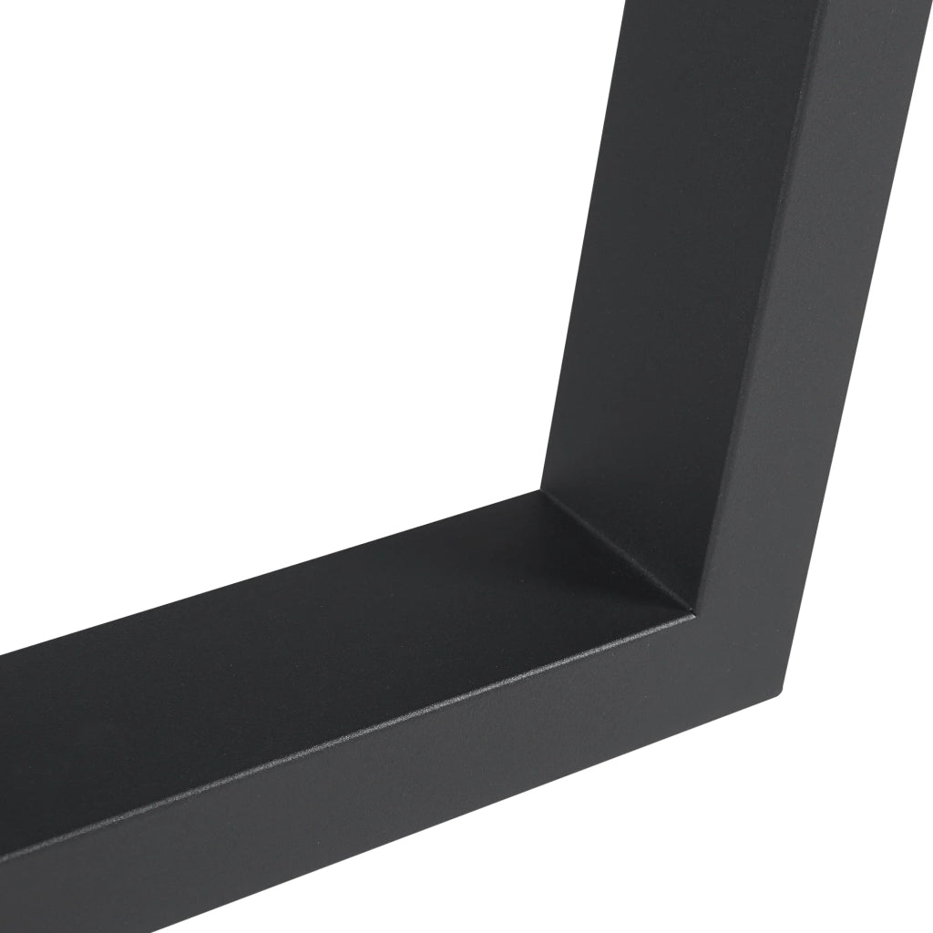 Set di 2 gambe per tavolo mobili moderni design originale fai da te acciaio 72 x 75 cm nero 03_0009672