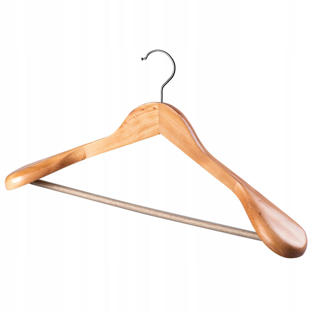 Grucce appendiabiti in legno KADAX, grucce per pantaloni per armadio, 12 pezzi