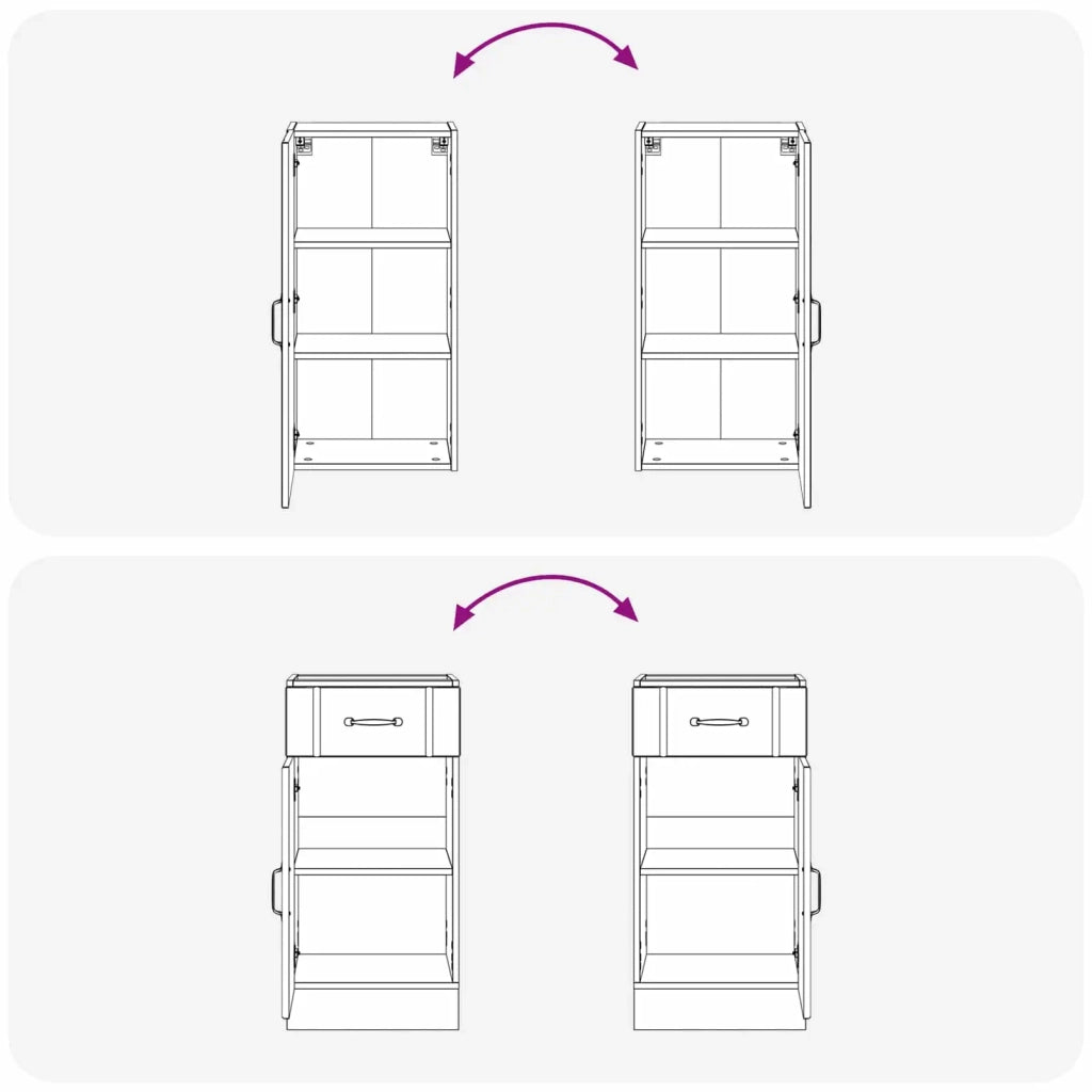 Unità Cucina LUCCA 8 pcs Bianco Legno ingegnerizzato 3438143