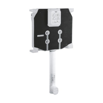 Sistema di scarico wc Grohe da incasso con placca bianca