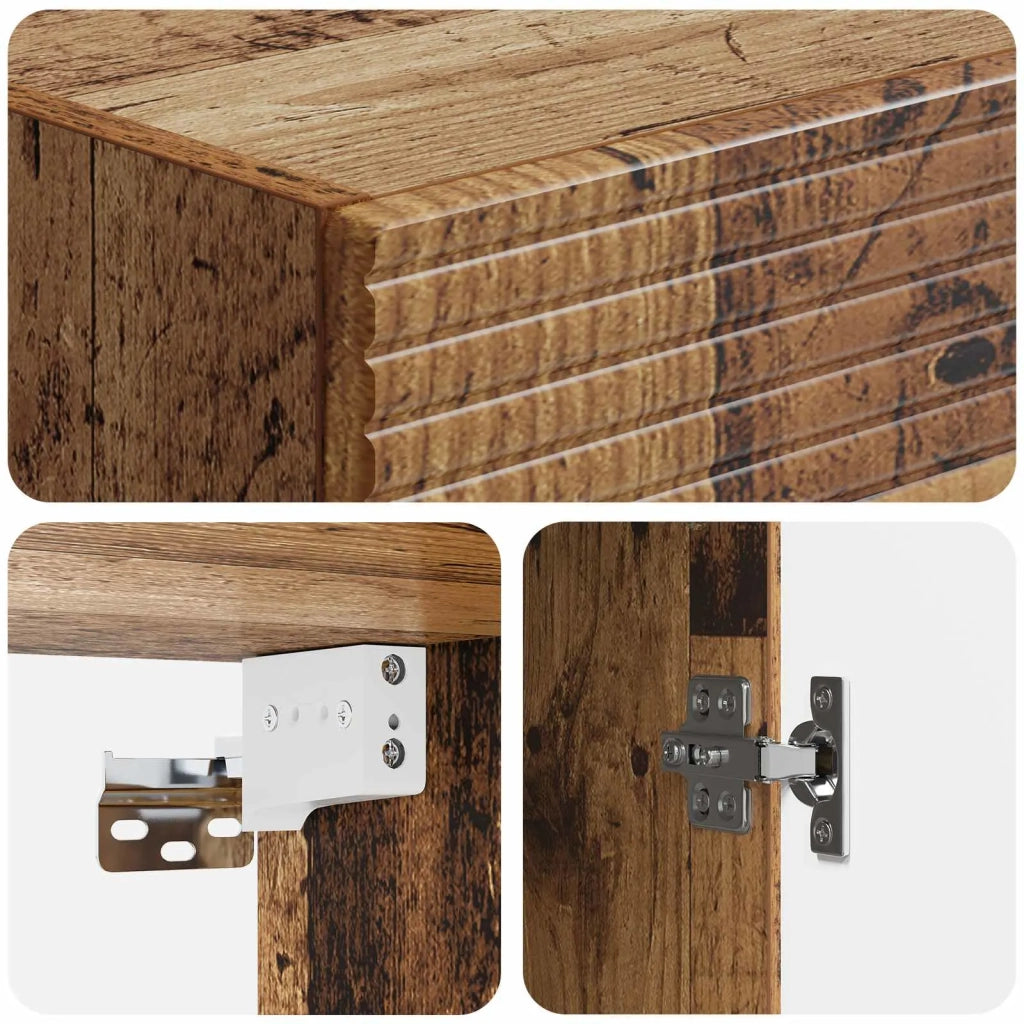 Set di armadi 2 pcs Legno antico 33 x 34,5 x 90 cm 3416653