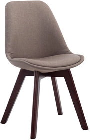 Sedia Borneo Tessuto V2 Tortora,noce