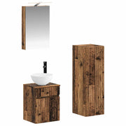 Set di mobili per il bagno 4 pcs Legno antico 3407461